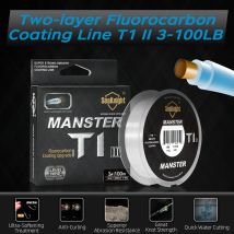 SeaKnight Marke T1II Serie 100M 50M Angelschnur Fluorkohlenstoffbeschichtung Nylon Monofilament Angelschnur Sinkende Schnur 3-100LB