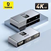 Switcher compatibile HDMI Baseus Adattatore audio HDR bidirezionale 4K 60Hz 1x2/2x1 per PS4 TV Box Switcher compatibile HDMI 4K HD