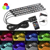 Universal Auto RGB Umgebungs Lichter LED Streifen Innen Lampen 8 Farben Dekorative Off Road 4x4 SUV Automobil Zubehör smart 12 V