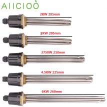 220 V/380 V Tauchwasser-Heizelement SUS304 Elektrische Brauerei-Heizung DN32 DN40 Widerstand 2 kW/3 kW/3750 W/4,5 kW/6 kW