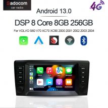 8 "Carplay Android 14 8G + 128G 8Core GPS Auto Android Player Wifi multimedia Für VOLVO S60 V70 XC70 XC90 2000 2001 2002 2003 2004