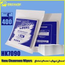 【MECHANIC】 HK7090 400 Stück Nano-Reinraumwischer, super saugfähig, für Telefonkamera, chipless, staubfreies Reinigungstuch, Reparaturwerkzeuge