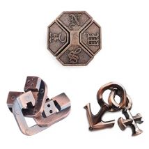 3 Stück Metall Puzzle Lösen Spielzeug intelligente Entriegelung Rings chnalle Kinder Erwachsene stilvolle Freizeit Stress abbau Spielzeug
