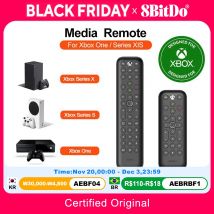 Telecomando multimediale 8BitDo XBox con licenza da Microsoft, compatibile con Xbox One, Xbox Series X, S (telecomando a infrarossi) Console Microsoft Xbox