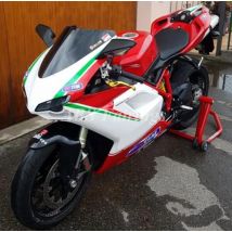4Gifts Neues ABS-Motorradverkleidungsset passend für Ducati 848 1098 1198 1098s 1198s Karosserieset Custom Rot Grün