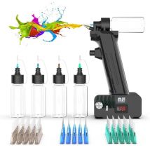 SHANGSE No-Clean Airbrush Kit-30PSI  Rechargeable Cordless Quick Spray Portable Tools for Model Painting Furniture Restoration