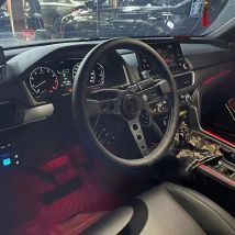 Universal Leder Flat Sports Racing Lenkrad 14 Zoll 350mm Auto Modifikation Lenkrad Auto Zubehör Werkzeuge