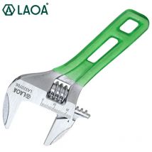 LAOA Llave de mango corto, peso ligero ajustable, llave abierta grande, herramienta de reparación de 6 "8" 10 "12"