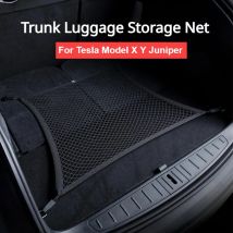 Car Trunk Mesh for Tesla Model X Model Y Juniper Storage Organizer Rear Net Luggage Cargo Elastic Pocket Hook Net Accessories