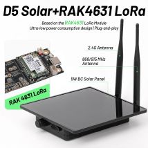D5L Solarbetriebener LoRa-Knoten-Repeater für Meshtastic Meshcore, kompatibel mit Wisblock RAK19007 RAK4630 LoRa-Modul 915MHz 868MHz