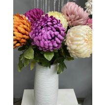 Single Branch Large Chrysanthemum Fake Daisy Silk Flowers Home Decor Ornaments Living Room Decoration Wedding Flower Arrangement
