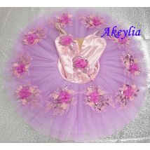 pink purple Fairy doll Pre-professional ballet tutus children classical tutu pancake dress for girl flower ballet tutu BLST20051