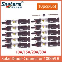 5/10 pz 10A 15A 20A 30A Connessione diodo di migliore qualità Diodo di blocco per collegare pannelli solari in parallelo Connettore diodo solare