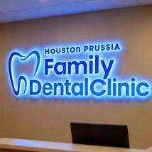 Custom Business Sign 3D Backlit Metal Sign For Beauty Salon Dental Clinic Led Letters Business Logo Light up Company Brand Sign