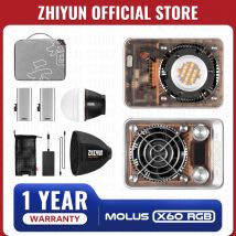 ZHIYUN Ufficiale MOLUS X60 X60RGB RGB 60W COB Luce Video LED Luci Tascabili Lampada di Riempimento Esterna Portatile Fotografia di Illuminazione