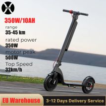 HX X8 Leistungsstarker Elektroroller 350 W 10 Ah 36 V Abnehmbarer Akku EScooter Faltbarer 10,0-Zoll-Rad Selbstausgleich E-Roller