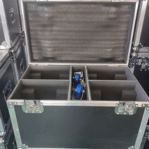 Flight Case Flycase Flightcase Luce da palco antiurto con ruota per 7x40W Custodia per luce a testa mobile Luce a led Dj