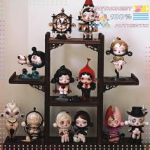 Original POP MART Skullpanda Bild der Reality-Serie Blind Box Dekorationen Perfektes dunkles Geschenk zum Sammeln, trendiges Spielzeug