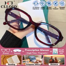CLLOIO Einfache Oval TR Anti Blau Licht Student Brillen Frauen Myopie Optische Computer Brillen Progressive Brillen