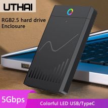 UTHAI 2,5-Zoll-SSD-Gehäuse ohne Werkzeug, USB 3.0/3.1/2.0 Typ-C-Notebook, externe Solid-State-Laufwerksbox für Speichererweiterung