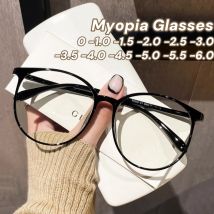 Vintage trendige Damen Myopie Brille Luxus Anti Blau Licht Nahsicht Brillen fertig verschreibungspflichtige Minus Brillen Dioptrien