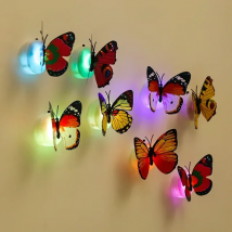 2/1 Pcs LED Bunte Schmetterling Nachtlicht DIY LED Kühlschrank Magnet Party Hochzeit Wohnzimmer Schlafzimmer Kühlschrank Wohnkultur