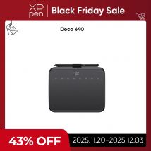 Tavoletta grafica XPPen Deco 640 Livelli di pressione 16K Area di disegno 16x9 cm con 8 tasti 60 inclinazioni per giochi OSU Android Windows Mac