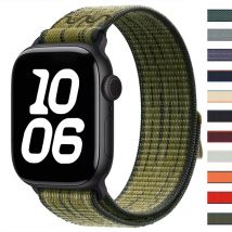 Nylon-Sportschlaufe für Apple Watch Band 49 mm 45 mm 44 mm gewebtes Armband iWatch S10 9 8 7 6 5 4 3 se2 Ultra 2 46 mm 41 mm 42 mm Armbänder