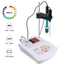 2 in 1 PH/Temp PH Tester Analizzatore della qualità dell'acqua Desktop Calibrazione automatica Misuratore di acidità per laboratorio Acquario Piscina Spina UE