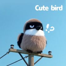 11 cm Cartoon Lustige Vogel Serie Plüschtiere Weiche Niedliche Dschungel Braun-backed Shrike Kuscheltiere Perfekte Geburtstagsgeschenke für Kinder
