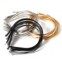 5 sztuk/partia złota rod szerokość 3mm 5mm 6mm 7mm opaski do włosów ze stali nierdzewnej Hairwear opaski do włosów baza ustawienie włosów biżuteria dla kobiet