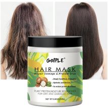 GOIPLE 8,8 oz. Glättende Haarmaske Tiefenwirksame Feuchtigkeitspflege für Trockenes und Geschädigtes Haar, Nährende und Seidig Machende Conditioner-Maske für Frauen