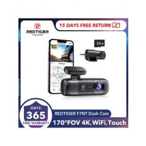 REDTIGER F9 Dash Cam 4K Front and Rear 5.8Hz WiFi GPS Car Camera for Parking Mode Car Dvr Night Vision Car Recorder App Control