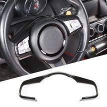 ABS Carbon Faser/Matt schwarz/Silber Für Jaguar F-TYPE 2013-2023 Auto Lenkrad Rahmen Abdeckung trim aufkleber Auto Zubehör