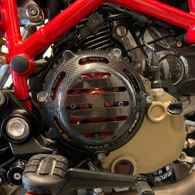 Seite Motor Generator Kupplung Fall Abdeckung Verkleidung (Trocken Kupplung) Für Alle Ducati Volle Carbon Faser 100%