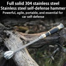 Hülsenhammer aus Edelstahl 304, Outdoor-Selbstverteidigungshämmer, tragbar, Mehrzweck-Auto-montierter Fensterbrechungs-Überlebenswerkzeuge
