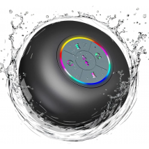 Bluetooth Shower Speaker Portable Wireless Mini Speaker with Mic Suction Cup IPX4 Water Resistant for Travel Pool River Floating
