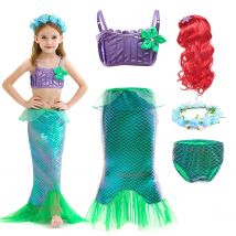 Sukienka syrenka dla dziewczynki Ariel bal kostiumy księżniczki sukienka Cosplay dla dzieci dziewczyny sukienka na przyjęcie urodzinowe suknia Halloween odzież