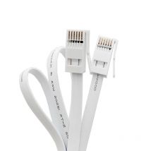 RJ11 6P4C RJ12 6P6C Stecker BT 6-adriges 4-adriges Telefonsteckerkabel UK BT Buchsenkabel Weiß