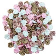 (30 Stück/Packung) Hochwertiges Band, Rosen, Familie, Hochzeit, Party, Kleidung, Dekoration, Sammelalbum, DIY, Band, Basteln und Zubehör