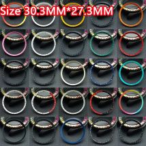Anello capitolo in rame per orologio Mod con custodia NH35 di ricambio in plastica dura/anello interno lucido dimensioni 30,3 * 27,3 mm accessori per orologi