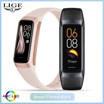 LIGE Amoled inteligentny zegarek mężczyźni 2023. inteligentna opaska kobiety tętno krew Smartwartch