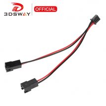 3DSWAY 5/10pcs 3D Printer Parts Hotend Cooling Fan Parallel Connection Cable 2pin XH2.54 Terminal Female to Male Connector Line