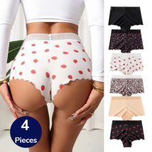 TrowBridge 4 Teile/satz Damen Höschen Mode Frau Boxer Sexy Spitze Unterwäsche Weiche Dessous Atmungsaktive Frau Boyshorts Panty Verkauf