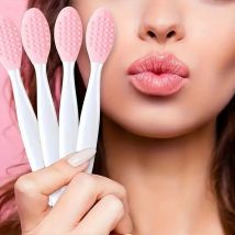 4 stücke sanftes Peeling-Silikon-Gesichts bürstenset-doppelseitiger Mitesser entferner und Haut massage gerät für die tägliche Schönheits pflege