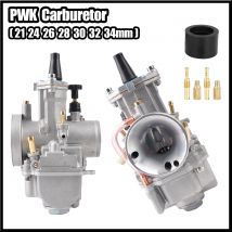 Carburador universal PWK, 21 24 26 28 30 32 34 mm PWK Inyección de potencia del carburador de motocicleta, para carreras Mikuni Koso ATV Yamaha