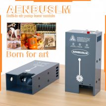 AENBUSLM Modulo laser 20W Pompa di soffiaggio d'aria incorporata per incisore laser CNC Taglio del legno Strumenti laser fai da te Testa laser 450nm