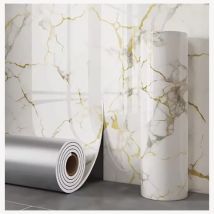 1 roll marble thick foam bedroom wallpaper imitation ceramic tile self-adhesive wallpaper kitchen anti oil stain wall sticker