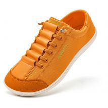 HOBIBEAR Scarpe a punta larga a piedi nudi per sneakers unisex minimaliste in pelle artificiale Scarpe da passeggio slip-on leggere e regolabili