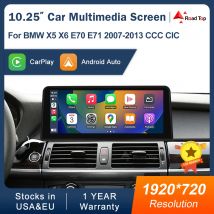 Display multimediale da 1920*720 da 10.25 pollici per BMW X5 X6 E70 E71 2007-2013 CCC CIC Touch Screen Wireless Carplay Android auto